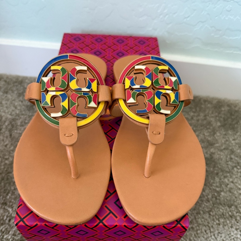 Colorful Logo Miller Sandals